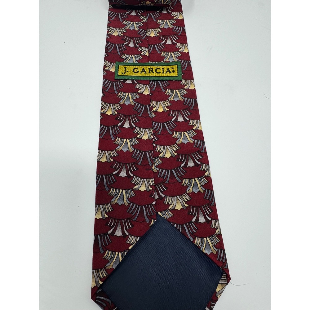 J.‎ Garcia Men's Necktie Red Patterned Business Formal Career Style - Picture 3 of 3
